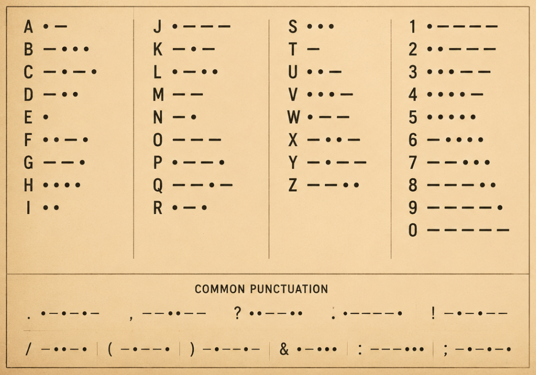 morse code alphabet